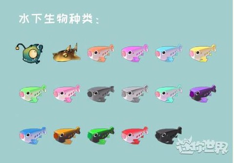 迷你世界都有什么鱼[图1]